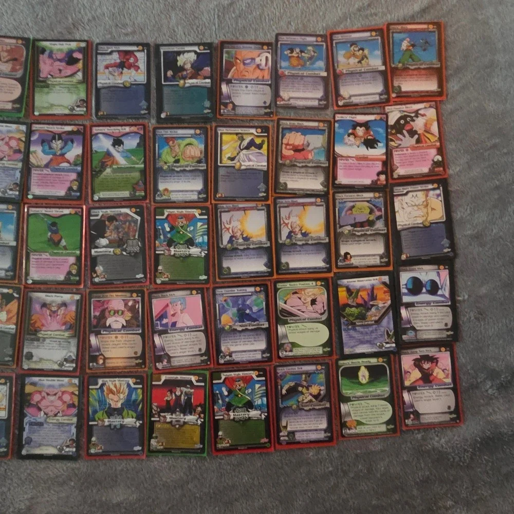 Vintage Dragon Ball Z TCG Card Lot 50ct‎ Score Saiyan Frieza Trunks Saga Sleeved